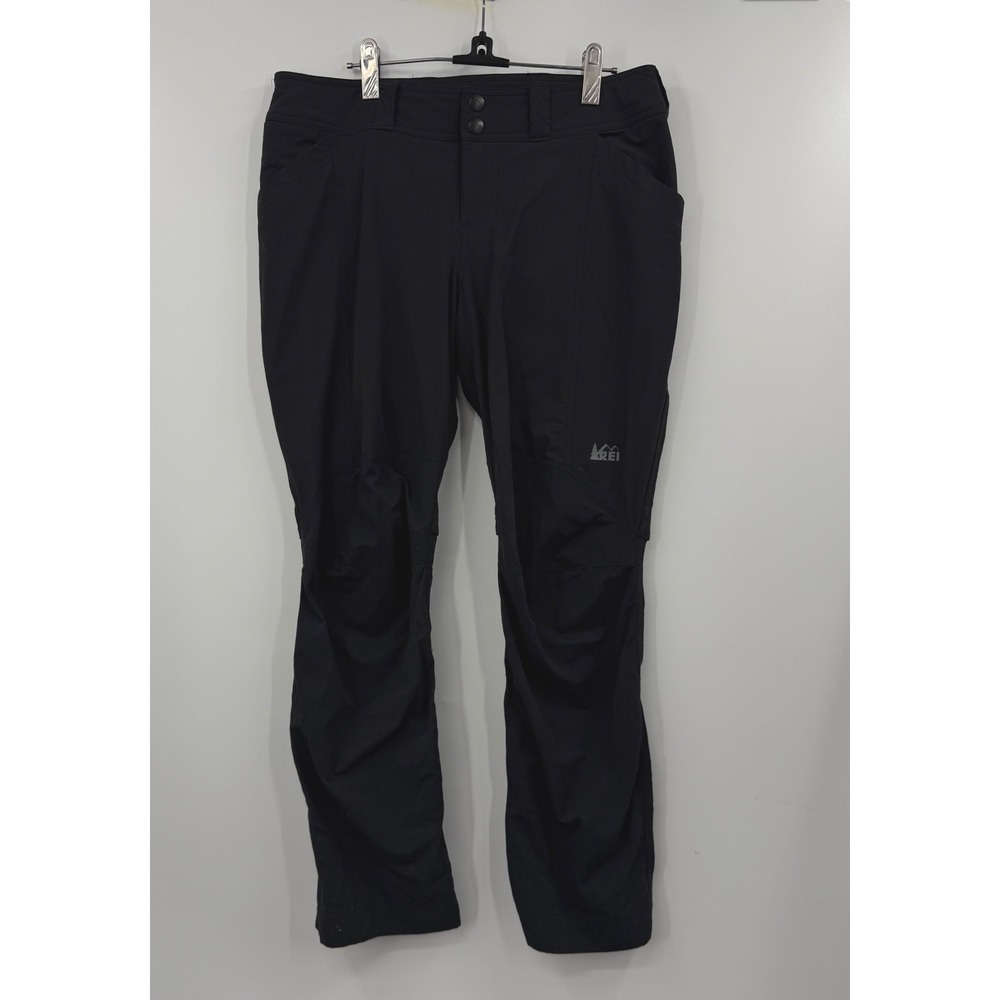 REI Black Convertible Hiking Pants Women's Size 10 Petite Nylon Spandex